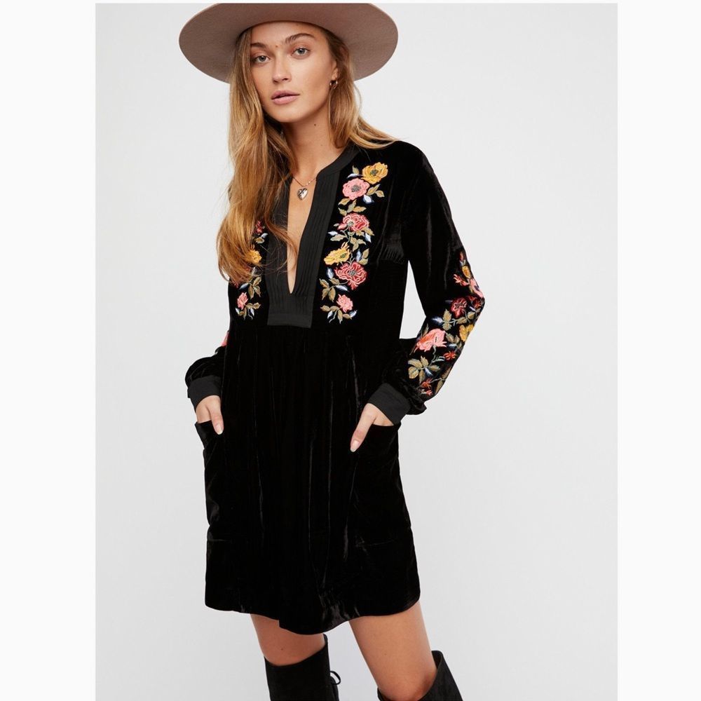 FREE PEOPLE | Mia Embroidered Dress